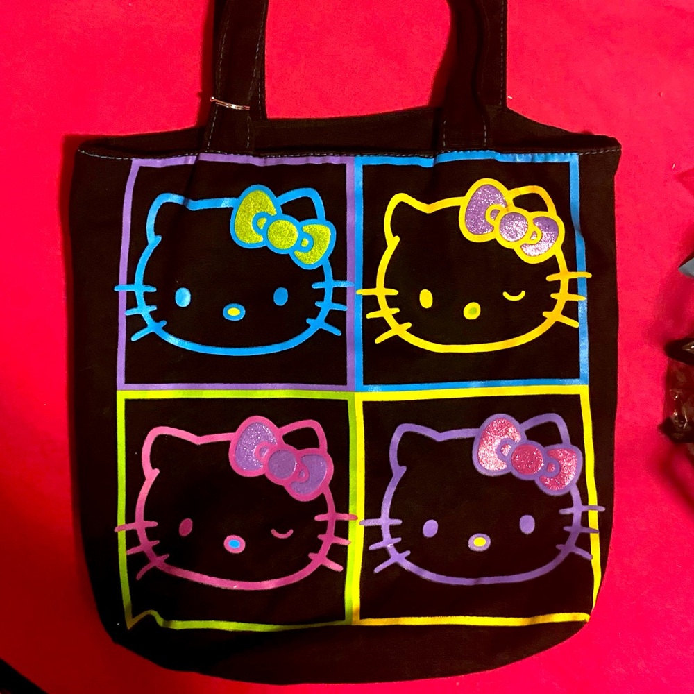 Fab Starpoint Hello Kitty Neon Faces Totes